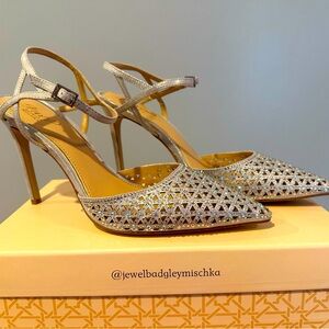 Badgley Mischka Jewel Silver Heels